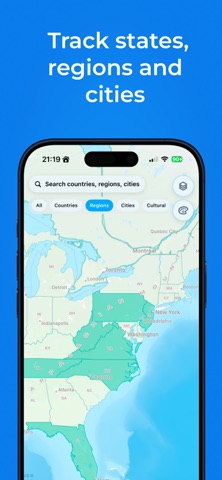 Been Atlas - Travel Map iPhone screenshot