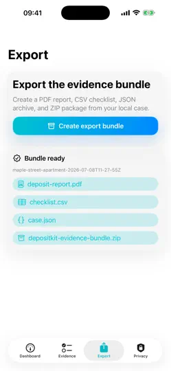 Captura de pantalla de DepositKit en iPhone 3