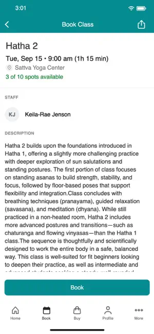 Sattva Yoga Center screenshot 3