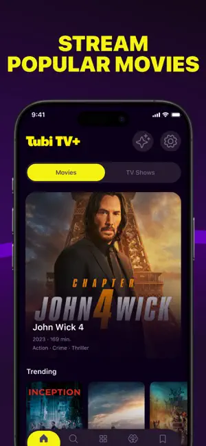Tubi TV+ iPhone screenshot 1