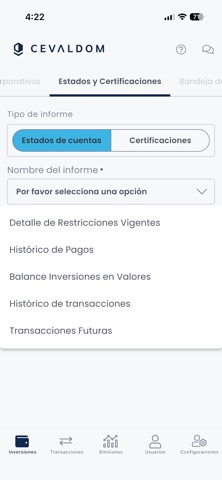 APP CEVALDOM iPhone screenshot