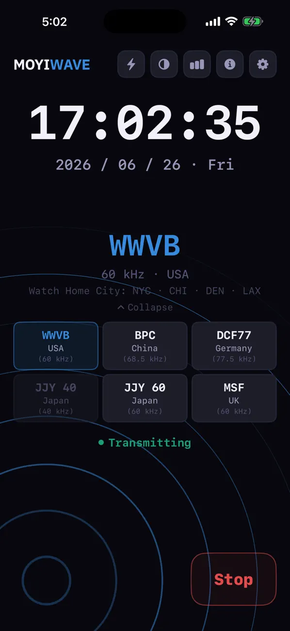 Screenshot #2 pour MoyiWave - Atomic Watch Sync