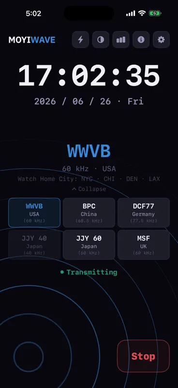 MoyiWave - Atomic Watch Sync screenshot 2 of 5