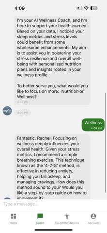 myAir Longevity screenshot