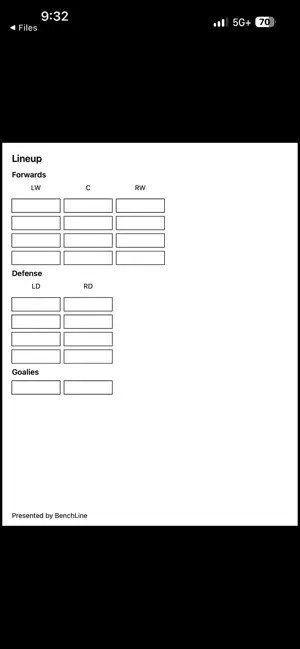 BenchLine screenshot 2