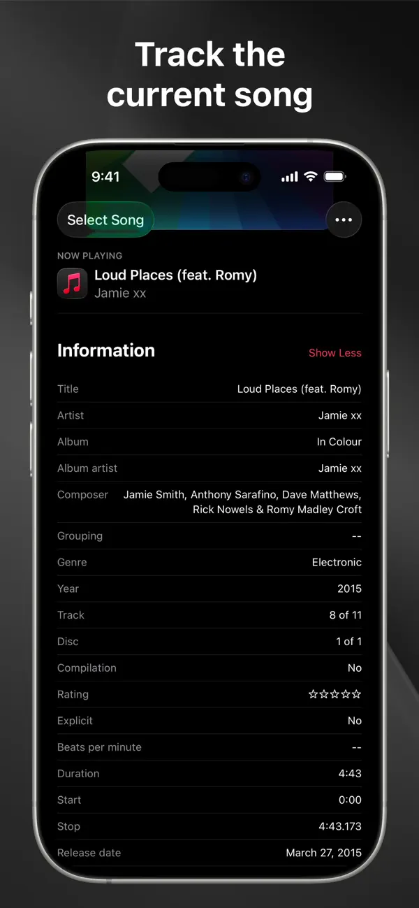 Music Info — Song Metadata Screenshot 4