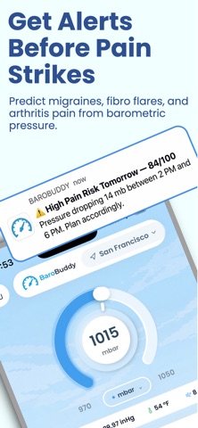 BaroBuddy: Barometric Pressure iPhone screenshot
