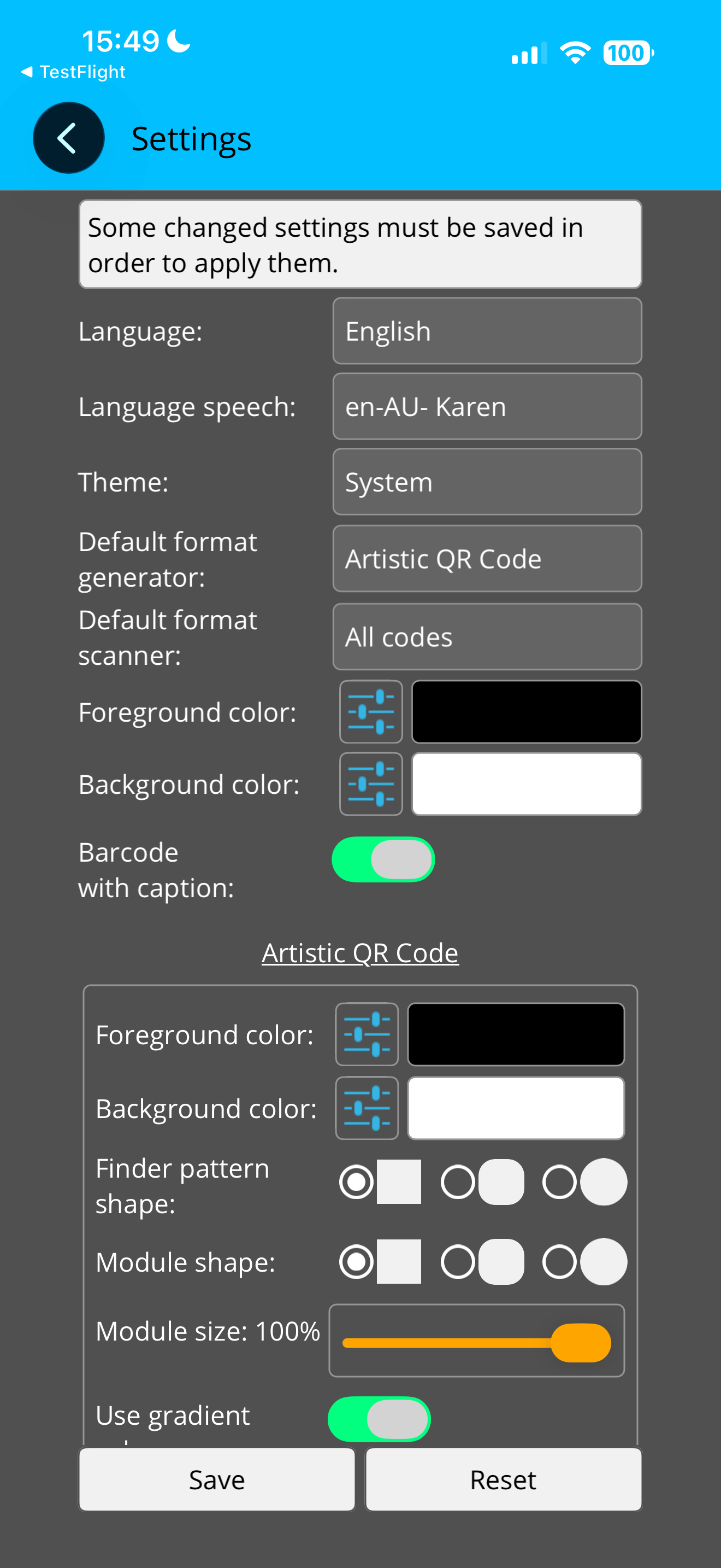 Barcode generator and scanner screenshot 9