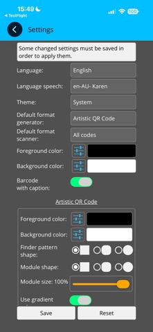 Barcode generator and scanner Screenshot 9 of 10
