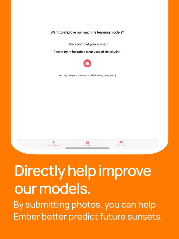 Ember: Vivid Sunset Prediction iPad screenshot 5 - Weather app