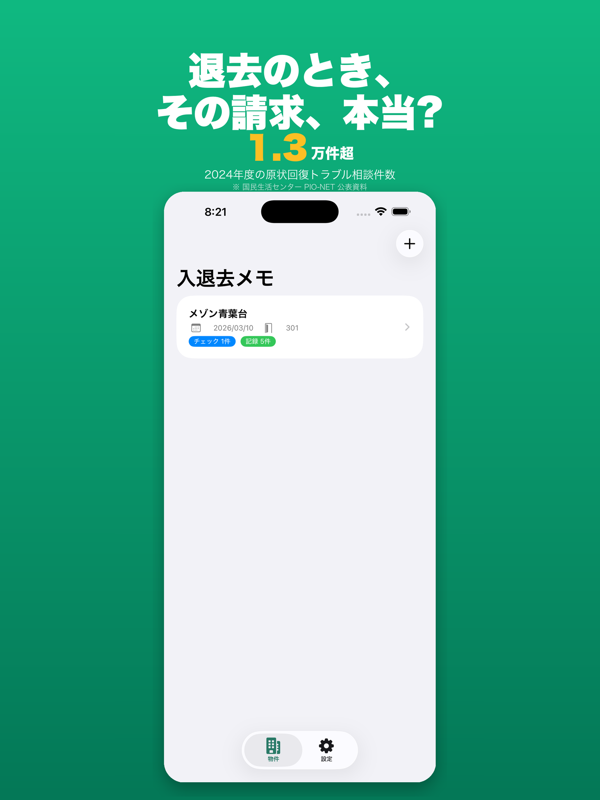入退去メモ