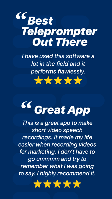 Teleprompter iPhone screenshot 9 - Productivity app