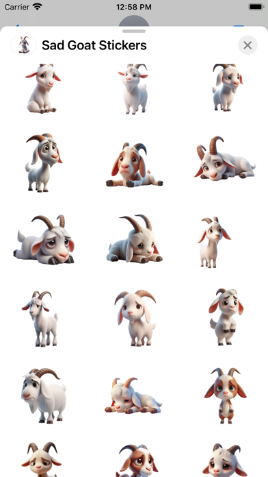 Screenshot #2 pour Sad Goat Stickers
