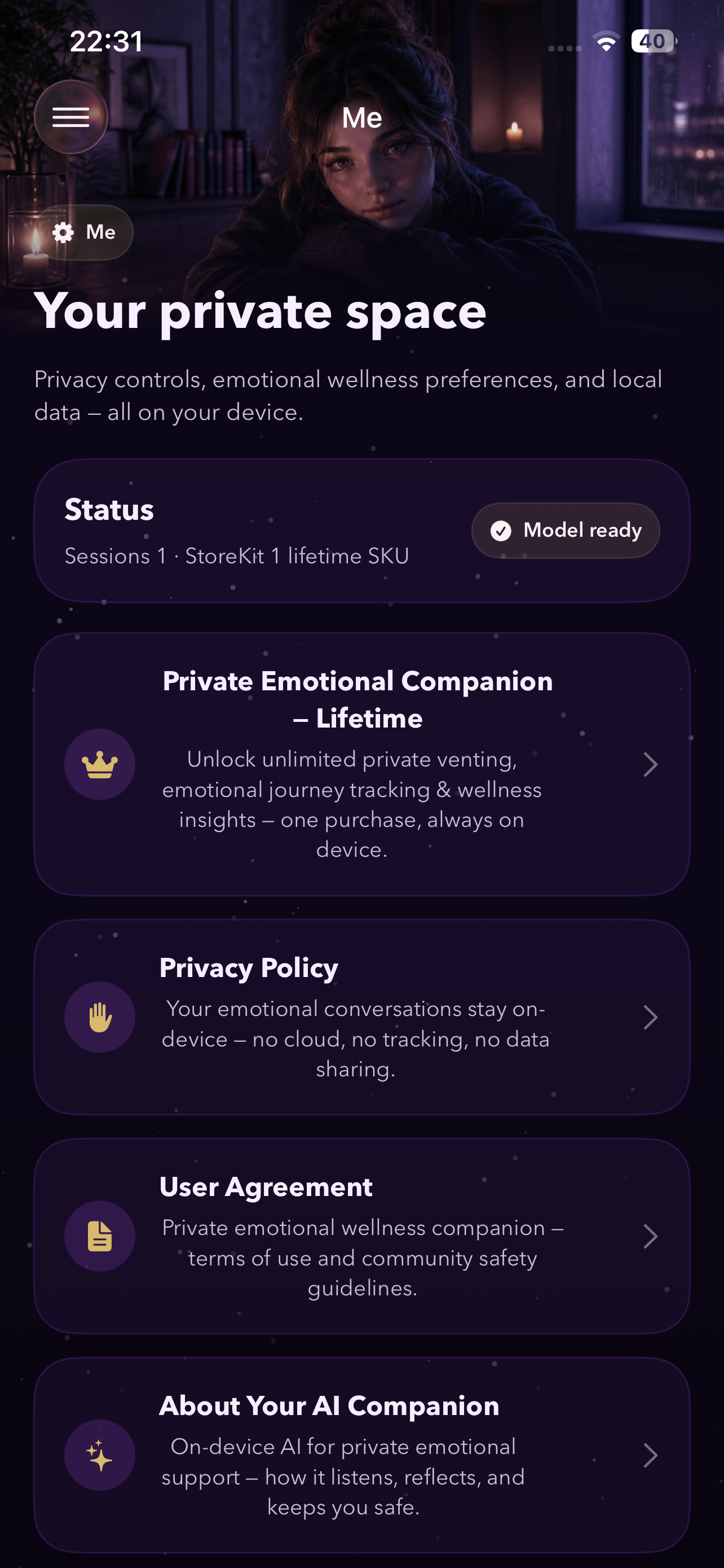 Luna Veil – AI Mood Journal screenshot 4