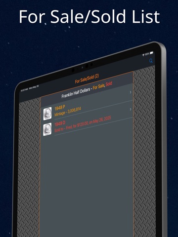 Franklin Half Dollar iPad screenshot