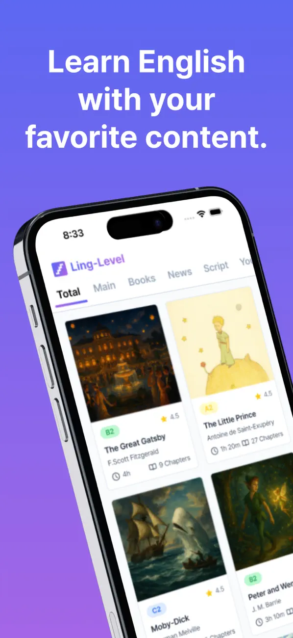 Ling-Level - 사용자의 흥미있는 콘텐츠를 수준에 맞춰주는 독해, 청해 영어 학습 서비스 앱