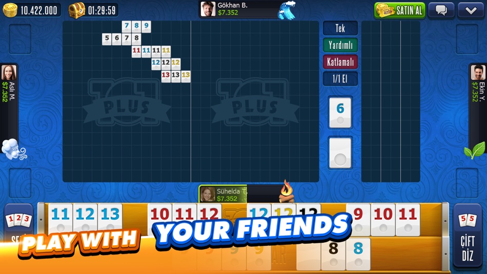 #1. 101 Okey Plus Rummy Board Game (iOS) Bởi: Zynga Inc.