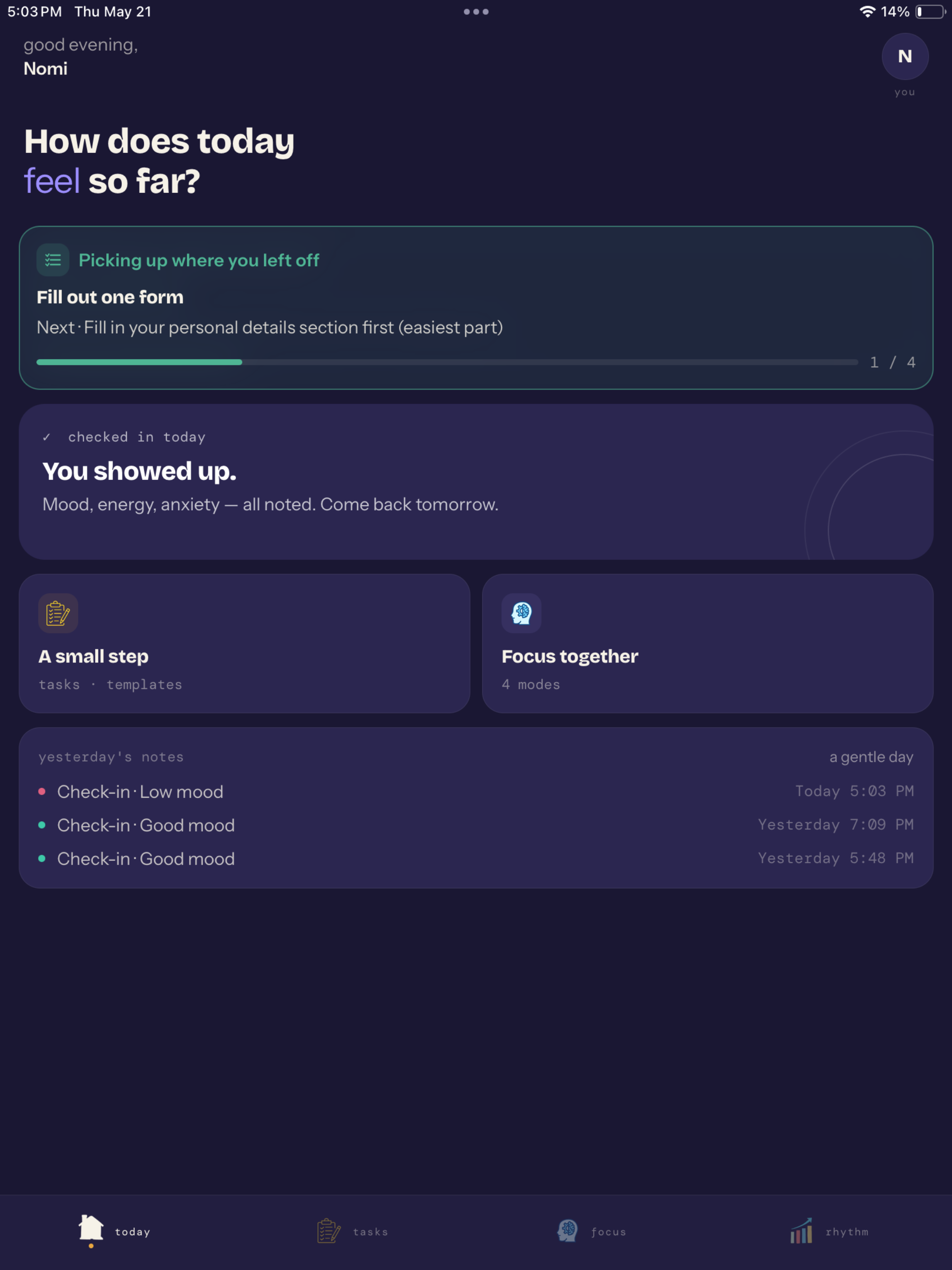 Nomi: Focus & Calm screenshot 11
