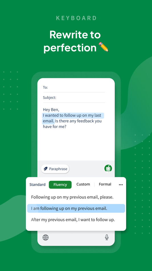 #3. QuillBot - AI Writing Keyboard (iOS) بواسطة: QuillBot, a Learneo Inc. business