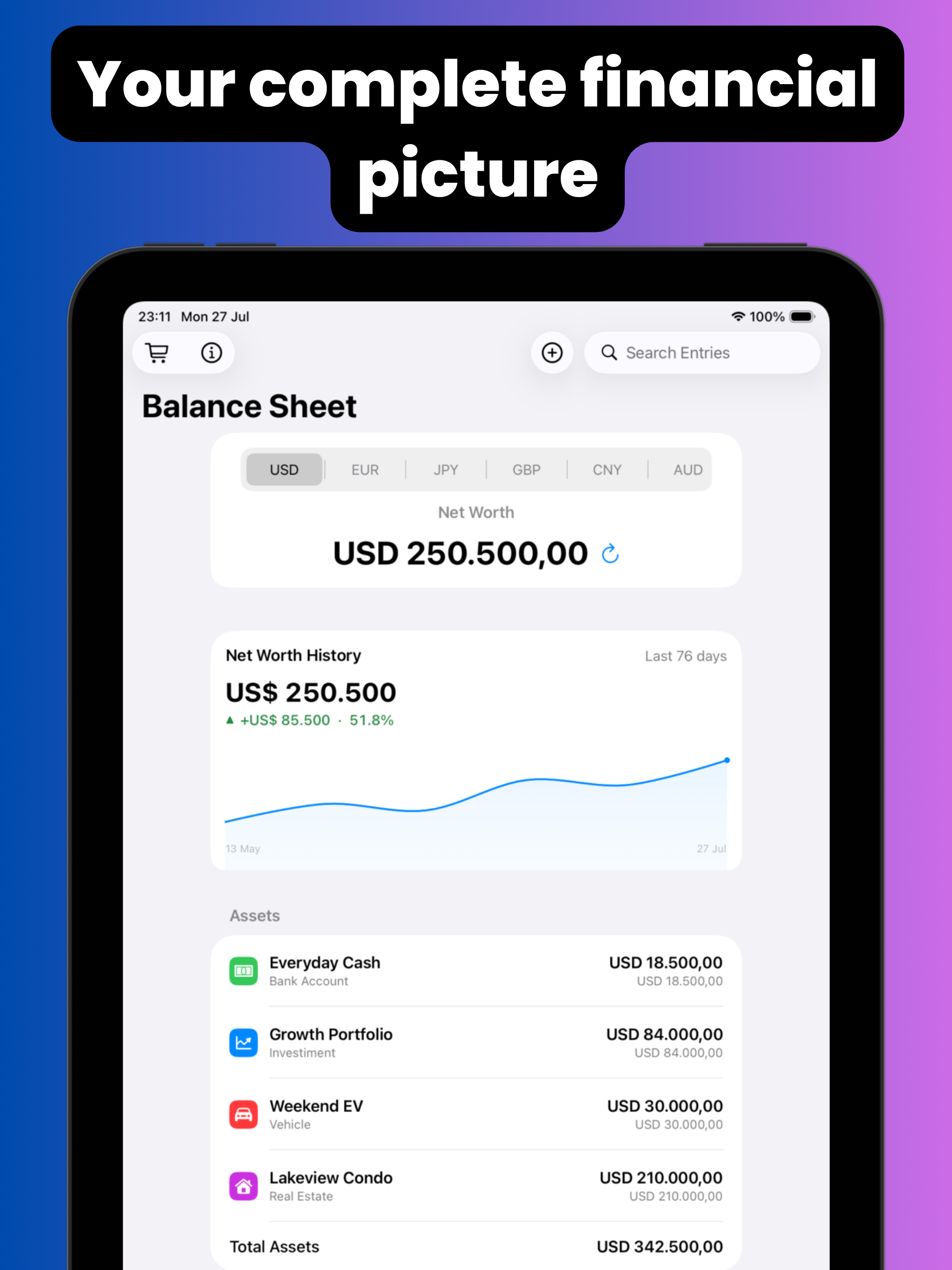 Wealthio: Net Worth Tracker screenshot 6