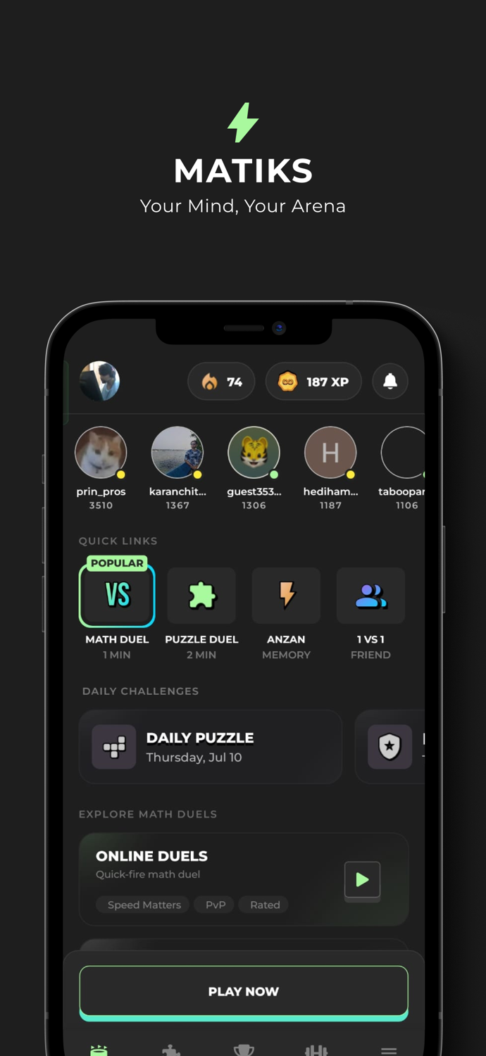 Matiks Mental Math Challenges