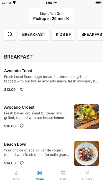 Stonefish Grill iPhone screenshot 2 - Food & Drink app