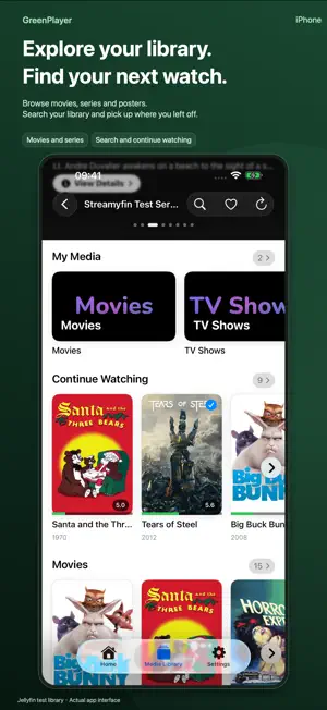 GreenPlayer: Media Player screenshot 1