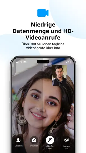 Screenshot von Imo Videoanrufe auf dem iPhone 1