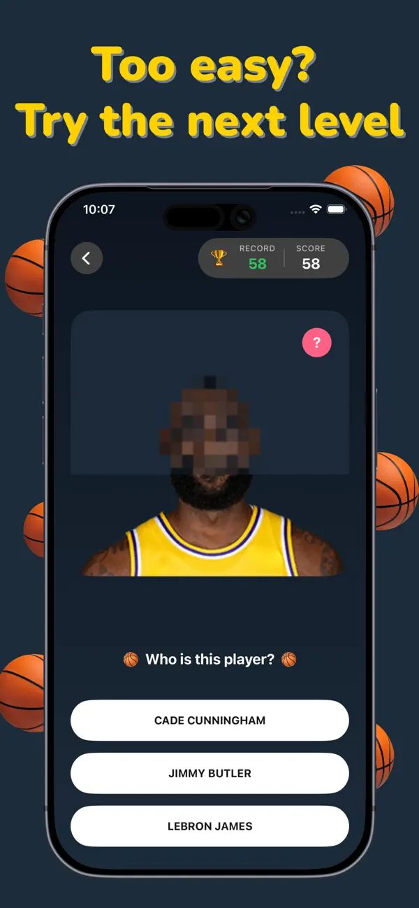 Screenshot #1 pour Hoops Trivia: Guess the Player