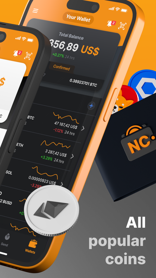 #2. NC Wallet: crypto without fees (iOS) 由: Zafiro International Limited