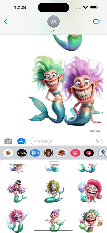 Wacky Mermaid Stickers