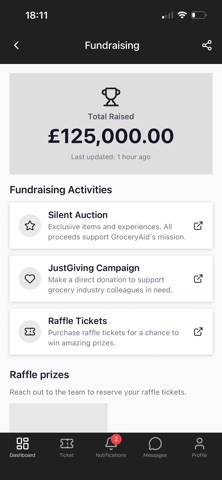 GroceryAid Event App screenshot