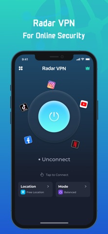 RadarVPN - Best VPN Pro Master iPhone screenshot