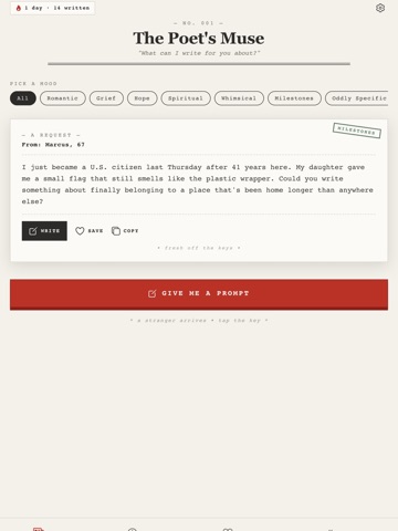The Poet's Muse ipad screenshot 4