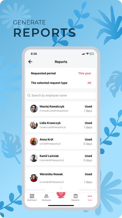 FreeQuest Absence Management screenshot-5