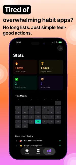 Vibe Reset – Daily Rituals screenshot 2
