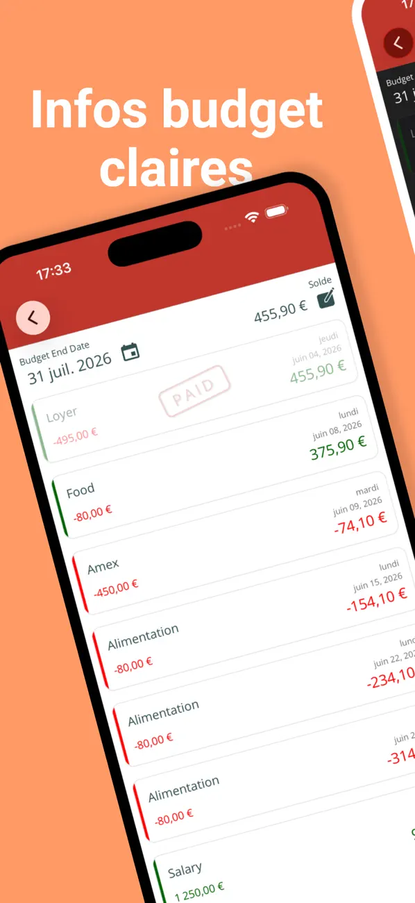 Screenshot #1 pour BudgetPlnr