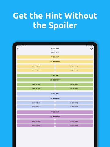 CluePal iPad screenshot