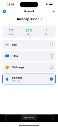 Alışkanlık screenshot