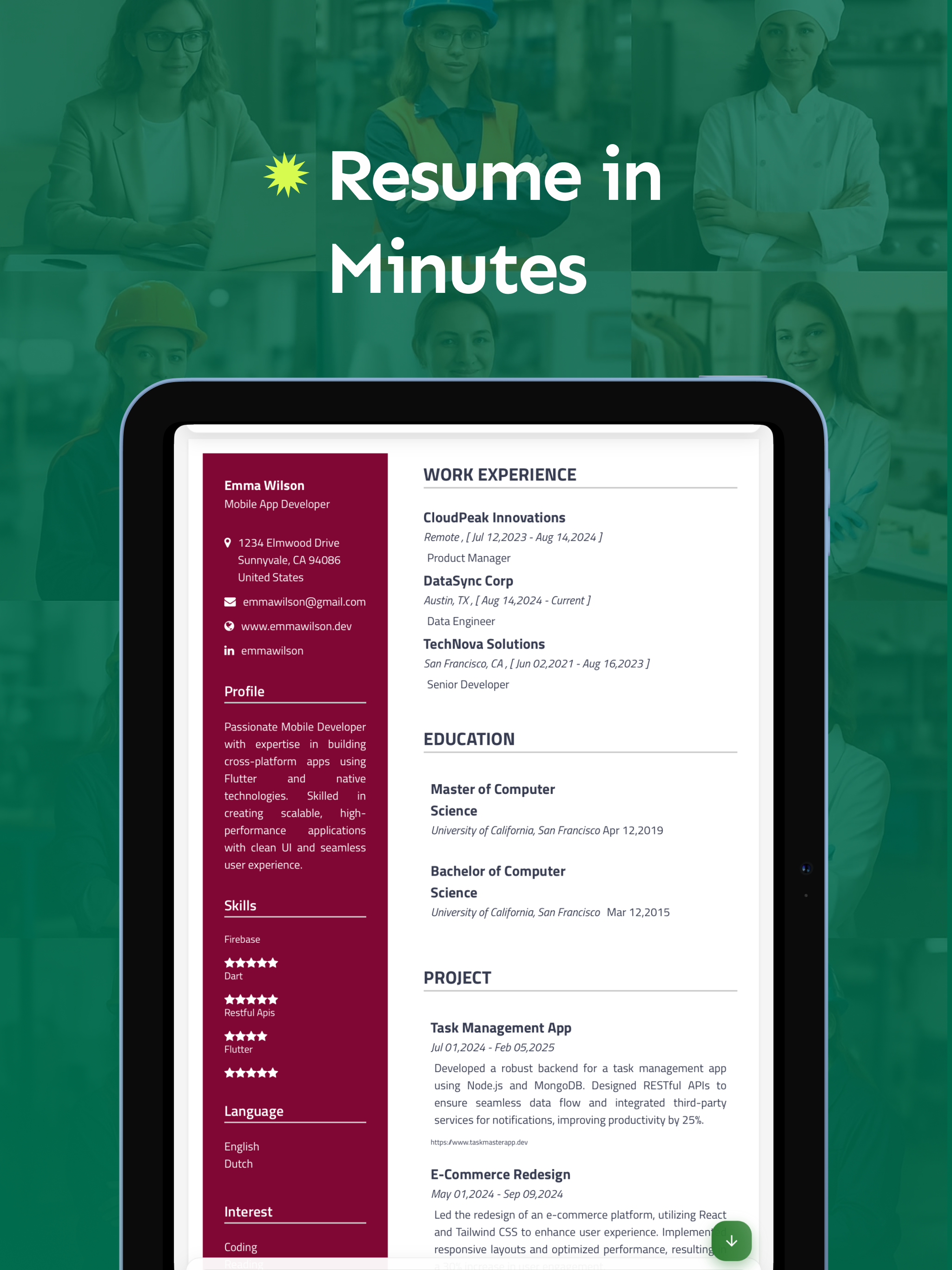 Revamp: AI Resume Builder CV