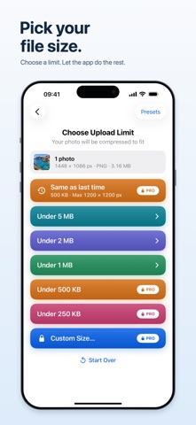Ready to Upload: Photo Resize iPhone screenshot