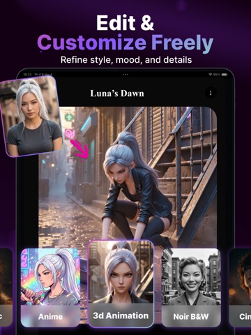 Cinely: AI Film & Movie Maker iPad screenshot