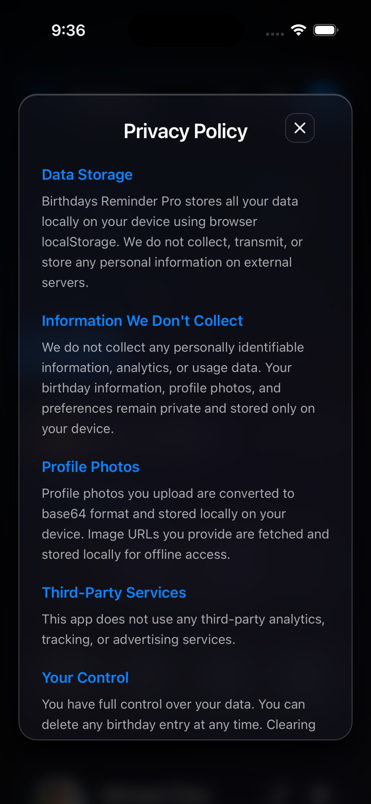 Birthdays Reminder Pro