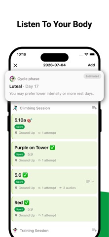The Climber's Journal screenshot