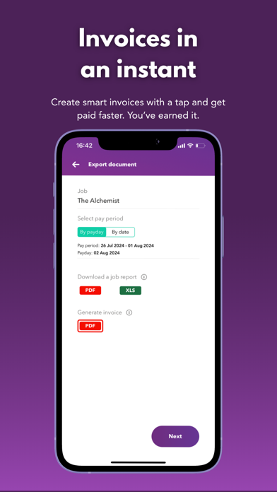wac - shift & earnings tracker iPhone screenshot 8 - Finance app