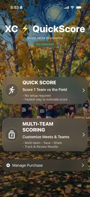XC QuickScore screenshot 1