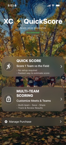 XC QuickScore screenshot