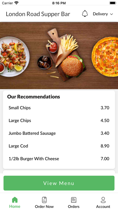 London Road Supper Bar. Screenshot