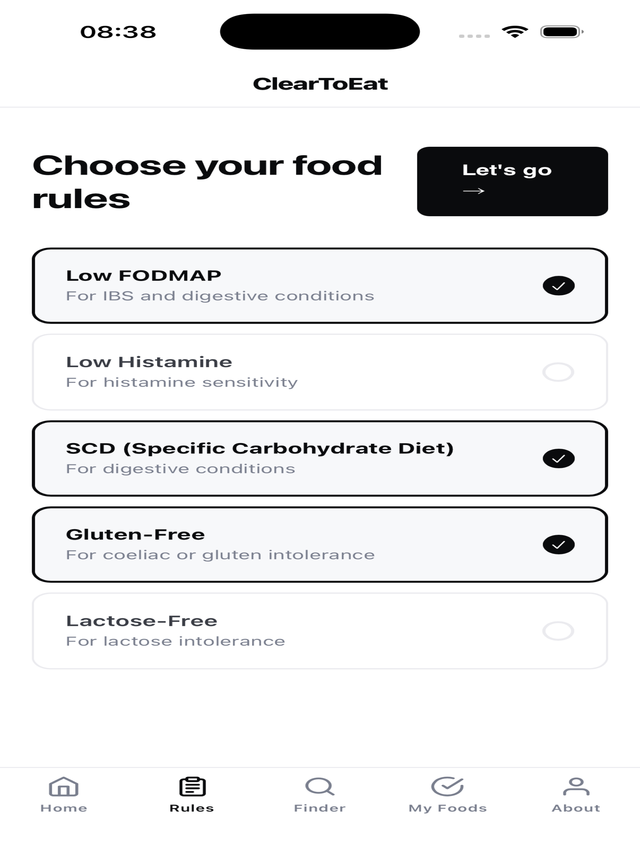 ClearToEat: Safe Food Finder