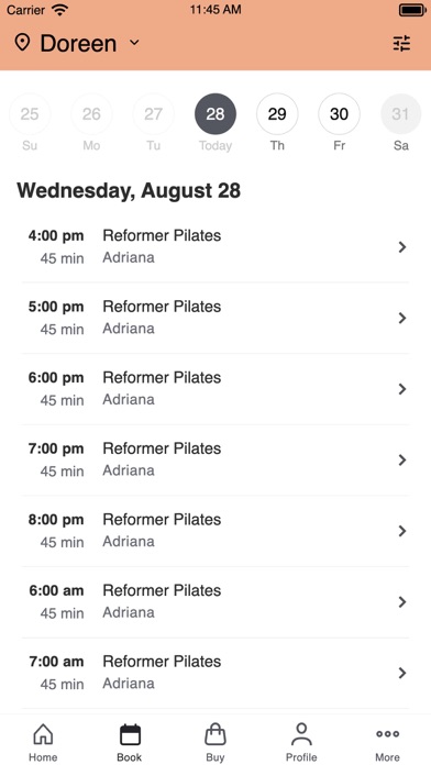 Gia Pilates Screenshot